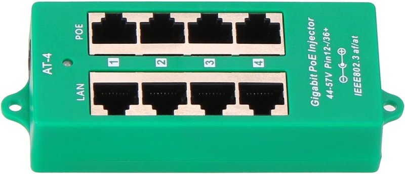 MaxLink Gigabitový 4-portový PoE panel, 802.3af / at - obrázek č. 3