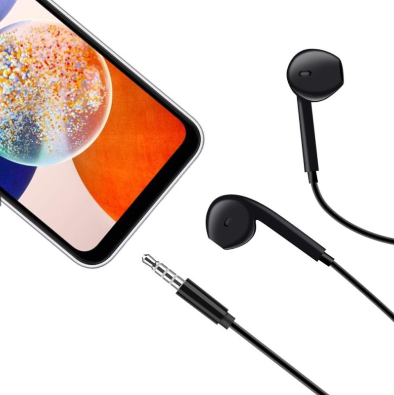 OBAL:ME Drátová Sluchátka 3.5mm Jack Black - obrázek č. 1