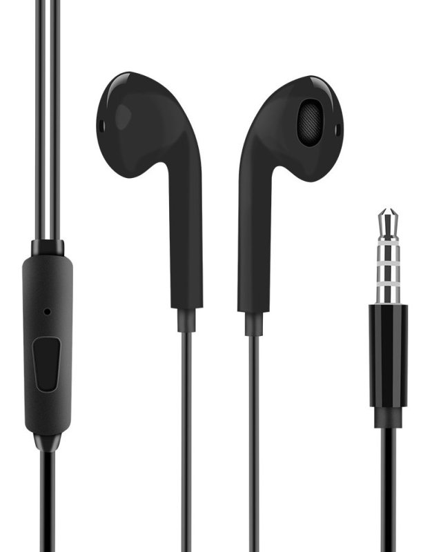 OBAL:ME Drátová Sluchátka 3.5mm Jack Black - obrázek produktu