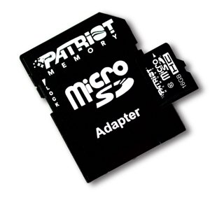 PATRIOT 16GB  microSDHC Class10 (s adaptérem) - obrázek produktu