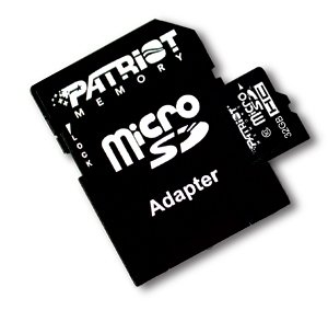PATRIOT 32GB  microSDHC Class10 (s adaptérem) - obrázek produktu