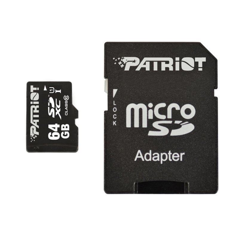 PATRIOT 64GB microSDXC CL10 UHS-I 90/ 20 - obrázek produktu