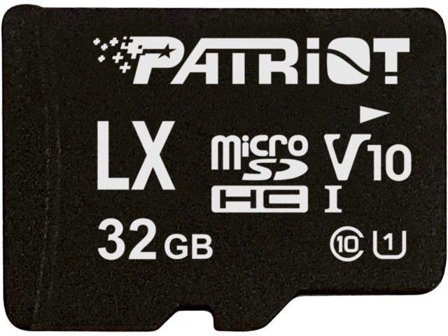 32GB microSDHC Patriot V10, class 10 U1 až 80MB/ s + adapter - obrázek produktu