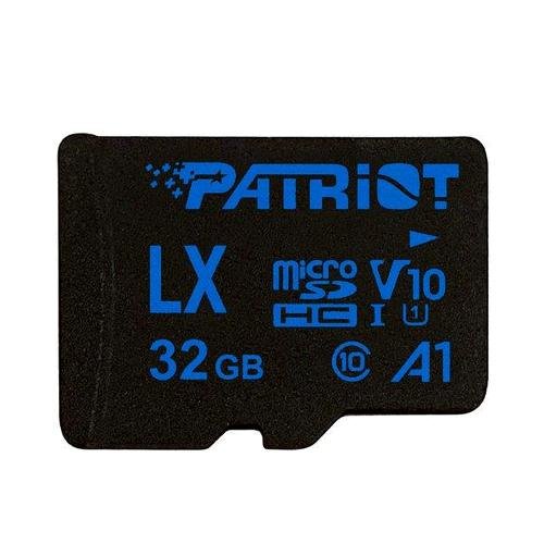 32GB microSDHC Patriot V10 A1, class 10 U1 až 90MB/ s + adapter - obrázek produktu