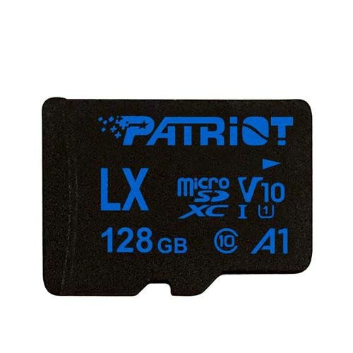 128GB microSDXC Patriot V10 A1, class 10 U1 až 90MB/ s + adapter - obrázek produktu
