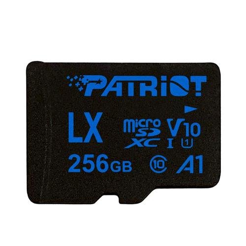 256GB microSDXC Patriot V10 A1, class 10 U1 až 90MB/ s + adapter - obrázek produktu