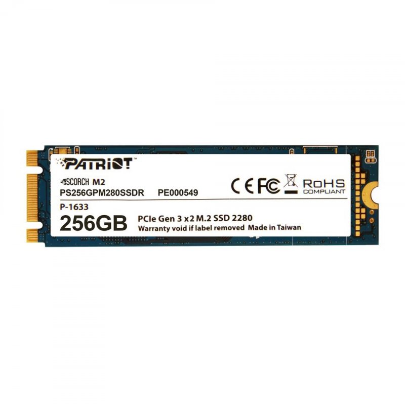 SSD 256GB PATRIOT Scorch M.2 2280 PCIe NVMe - obrázek produktu