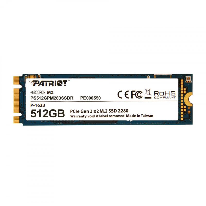 SSD 512GB PATRIOT Scorch M.2 2280 PCIe NVMe - obrázek produktu