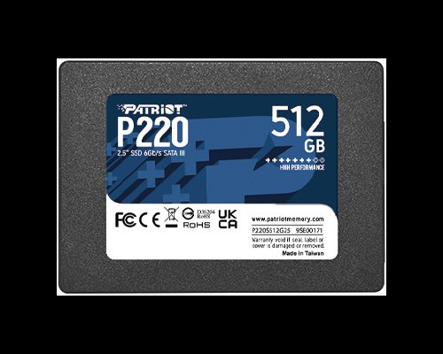PATRIOT P220/ 512GB/ SSD/ 2.5"/ SATA/ 3R - obrázek produktu