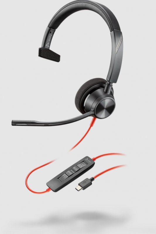 POLY Blackwire 3310, Microsoft, USB-C, Mono - obrázek produktu