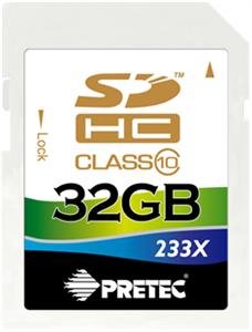 Pretec 32GB SDHC class 10 ( 31MB/ s, 11MB/ s ) - obrázek produktu