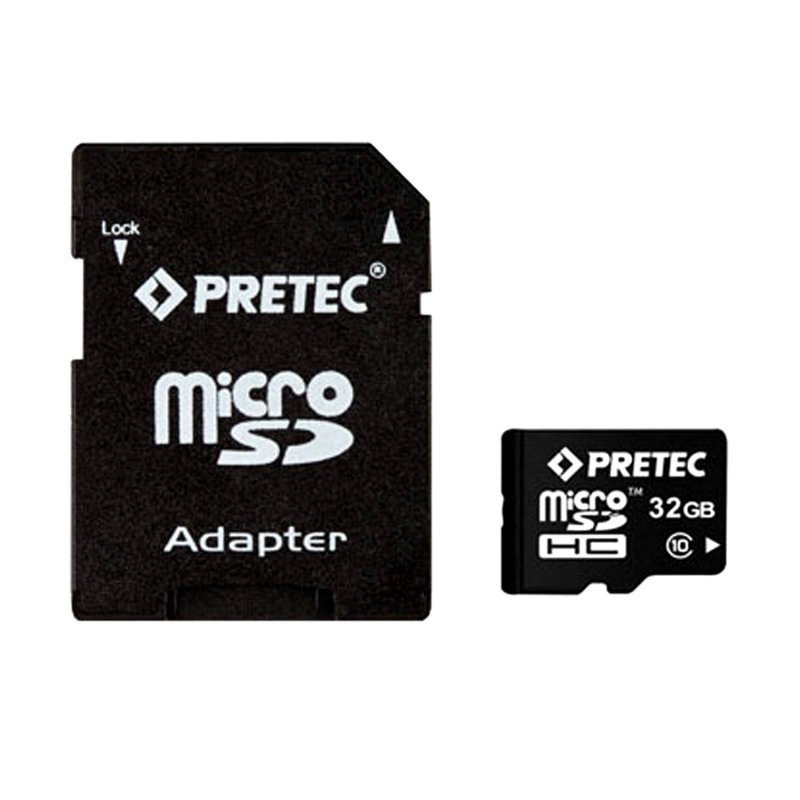 Pretec MicroSDHC 32GB CLASS 10 + SD adaptér - obrázek produktu