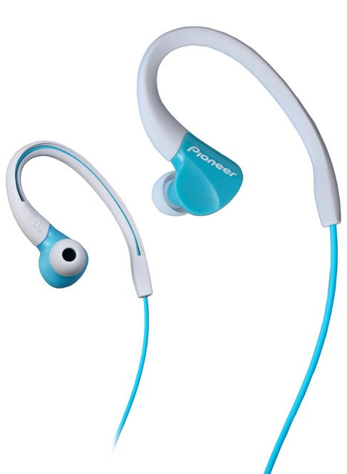 Pioneer SE-E3 závěsná sportovní sluchátka světle modrá - obrázek produktu