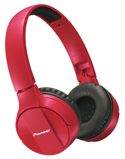 Pioneer náhlavní sluchátka s BT červená - obrázek produktu