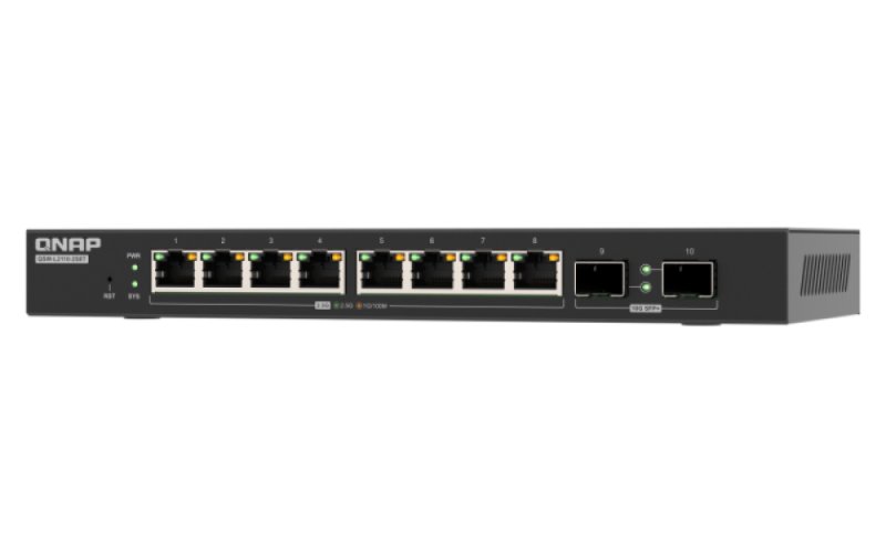 QNAP switch QSW-L2110-10T (8x 2,5GbE port, 2x 10GbE port, Lite Managed) - obrázek č. 2