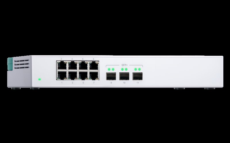 QNAP switch QSW-308S (8x Gigabit port + 3x 10G SFP+ port) - obrázek č. 4