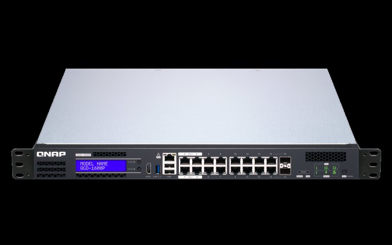 QNAP switch QGD-1600P-4G (4x 60W Gigabit PoE + 12x 30W Gigabit PoE (2x kombinovaný PoE/ SFP)) - obrázek č. 4
