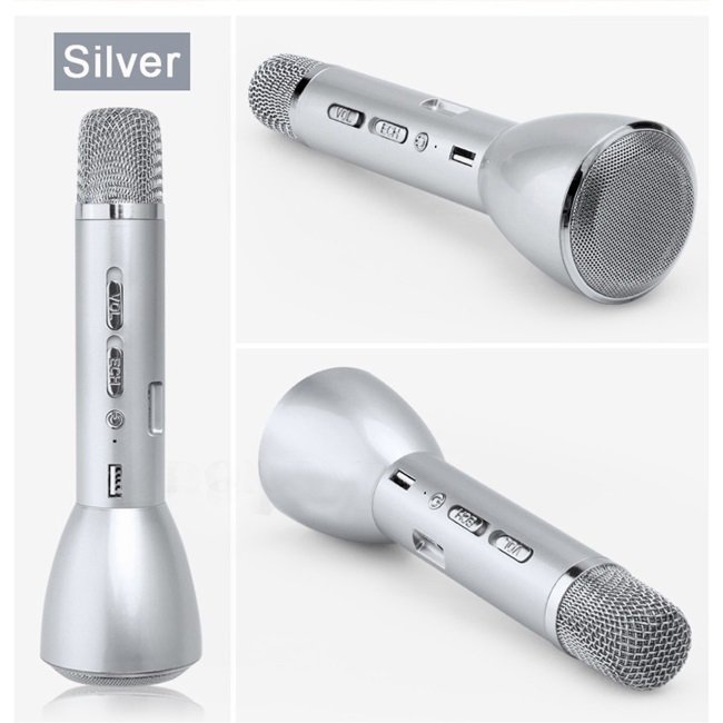 Remax-K03,bluetooth mikrofon,stříbrný - obrázek produktu