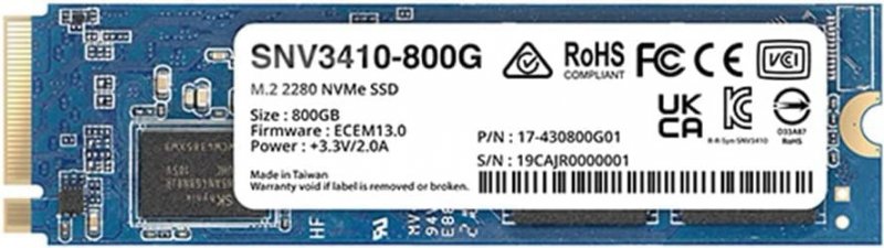 Synology SNV3410/ 800GB/ SSD/ M.2 NVMe/ 5R - obrázek produktu