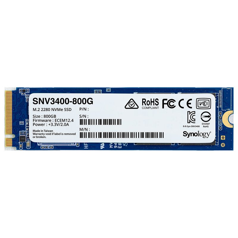 Synology SNV3000/ 800GB/ SSD/ M.2 NVMe/ 5R - obrázek produktu