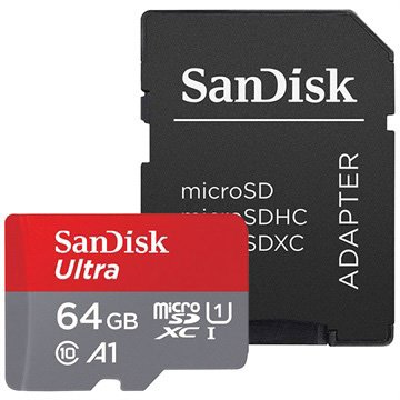 SanDisk Ultra/ micro SDXC/ 64GB/ UHS-I U1 /  Class 10/ + Adaptér - obrázek č. 1