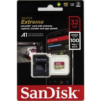 SanDisk Extreme/ micro SDHC/ 32GB/ 100MBps/ UHS-I U3 /  Class 10/ + Adaptér - obrázek č. 1