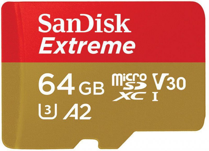 SanDisk Extreme/ micro SDXC/ 64GB/ 170MBps/ UHS-I U3 /  Class 10/ + Adaptér - obrázek produktu