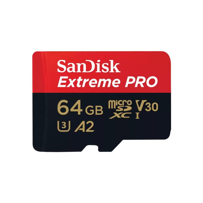 SanDisk Extreme PRO/ micro SDXC/ 64GB/ 200MBps/ UHS-I U3 /  Class 10/ + Adaptér - obrázek produktu