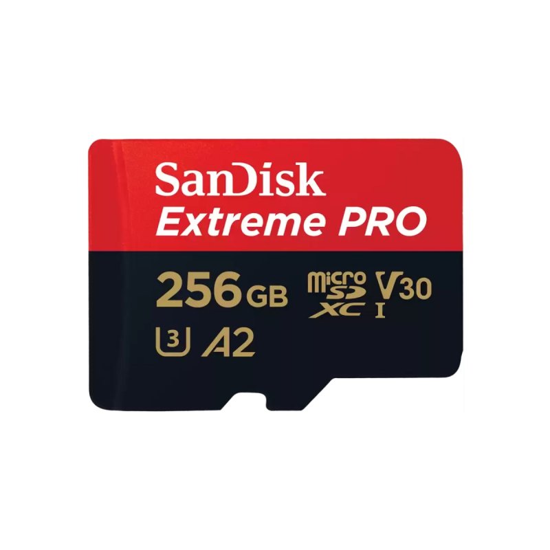 SanDisk Extreme PRO/ micro SDXC/ 256GB/ 200MBps/ UHS-I U3 /  Class 10/ + Adaptér - obrázek produktu