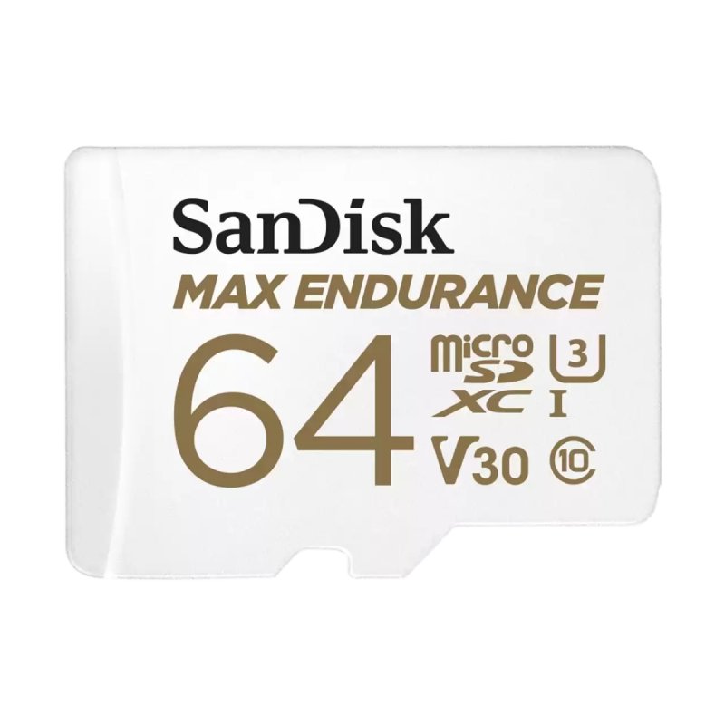 SanDisk Max Endurance/ micro SDXC/ 64GB/ 100MBps/ UHS-I U3 /  Class 10/ + Adaptér - obrázek produktu