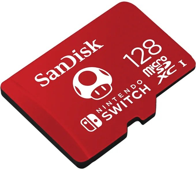 SanDisk Ninendo Switch/ micro SDXC/ 128GB/ 100MBps/ UHS-I U3 /  Class 10/ Červená - obrázek č. 1