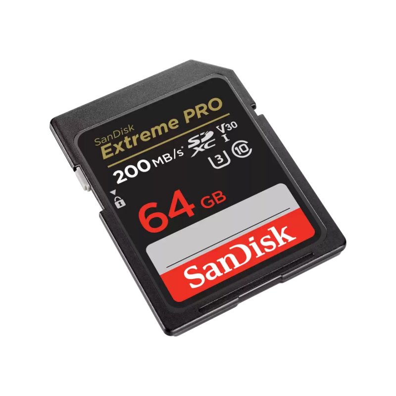 SanDisk Extreme PRO/ SDXC/ 64GB/ 200MBps/ UHS-I U3 /  Class 10 - obrázek č. 1
