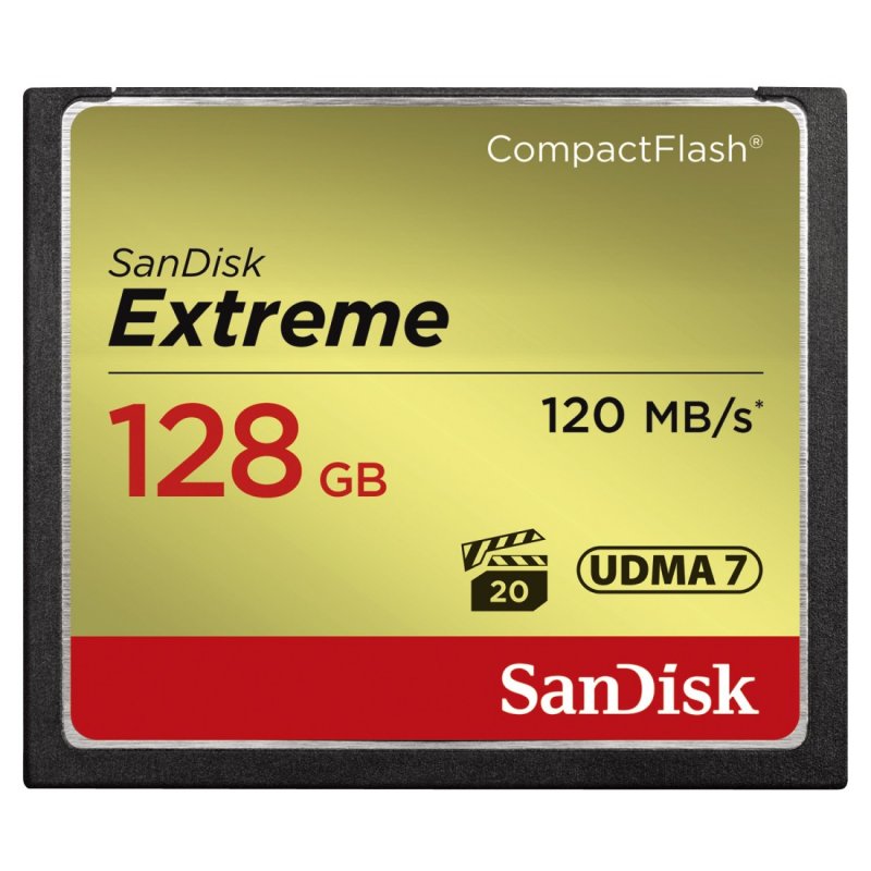 SanDisk Extreme/ CF/ 128GB/ 120MBps - obrázek produktu