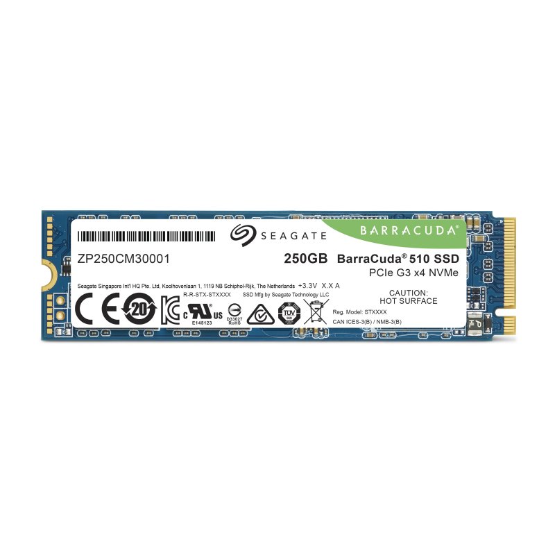 SSD 250GB Seagate BarraCuda 510 NVMe M.2 PCIe - obrázek produktu