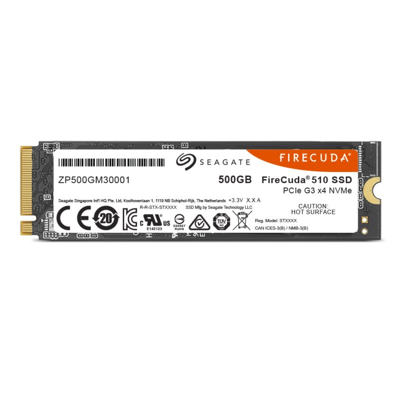 SSD 500GB FireCuda 510 NVMe M.2 PCIe Gen3 x4 - obrázek č. 1