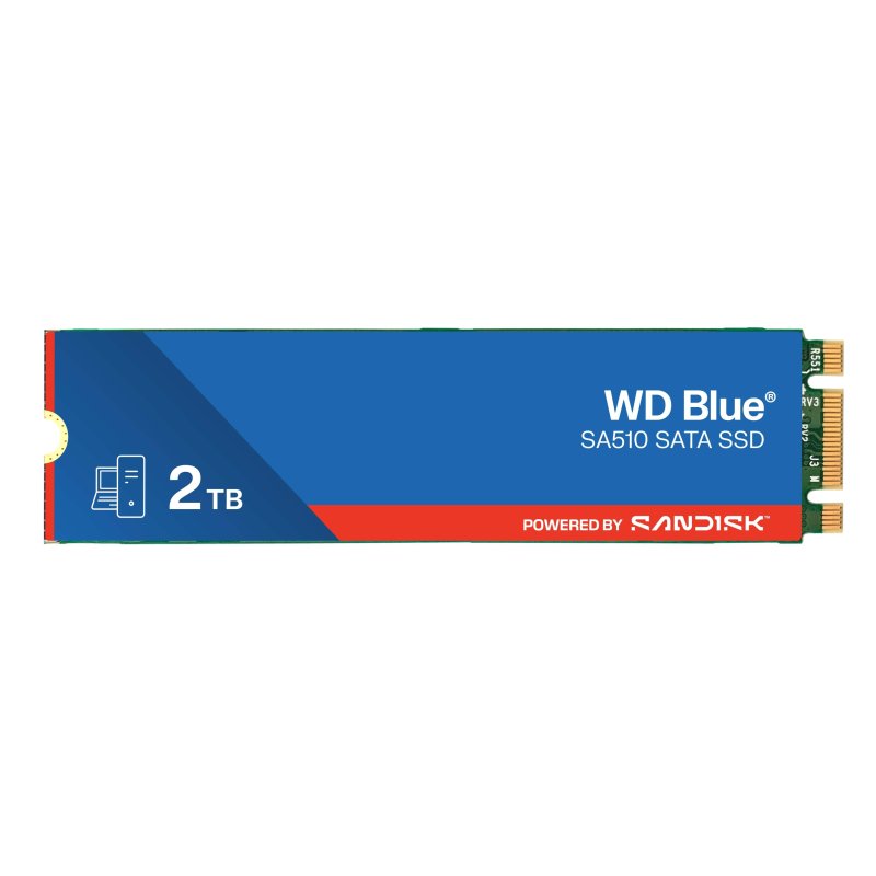 WD Blue SA510 POWERED BY SANDISK / 2TB / SSD / M.2 SATA / 4R - obrázek produktu