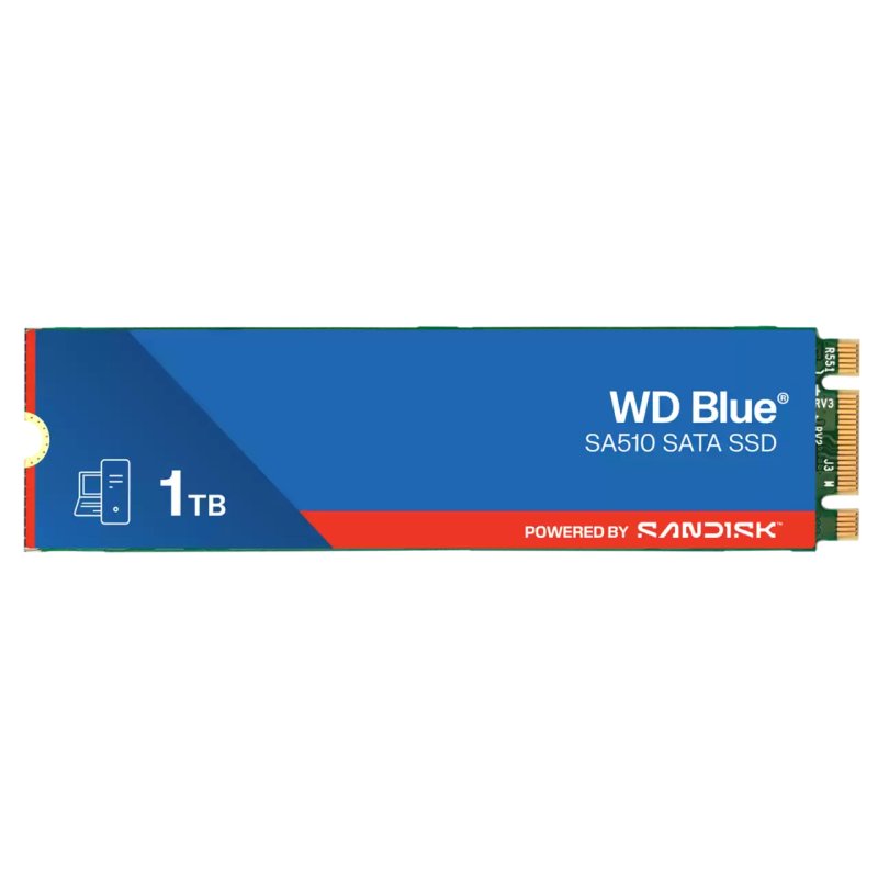 WD Blue SA510 POWERED BY SANDISK / 1TB / SSD / M.2 SATA - obrázek produktu