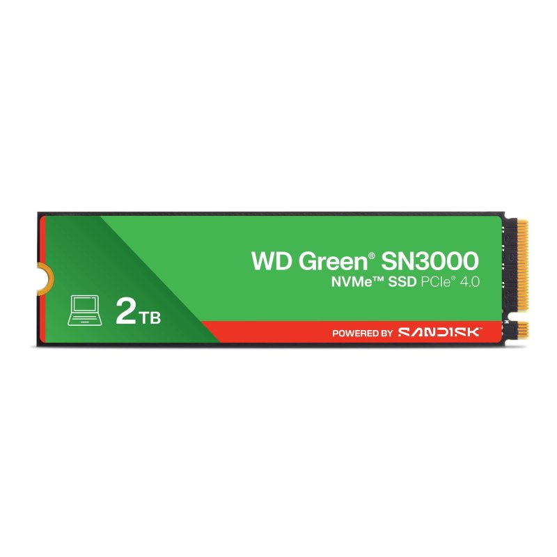 WD Green SN3000 POWERED BY SANDISK / 2TB / SSD / M.2 NVMe - obrázek produktu