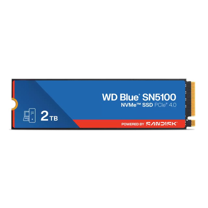 WD Blue SN5100 POWERED BY SANDISK / 2TB / SSD / M.2 NVMe / Modrá - obrázek produktu