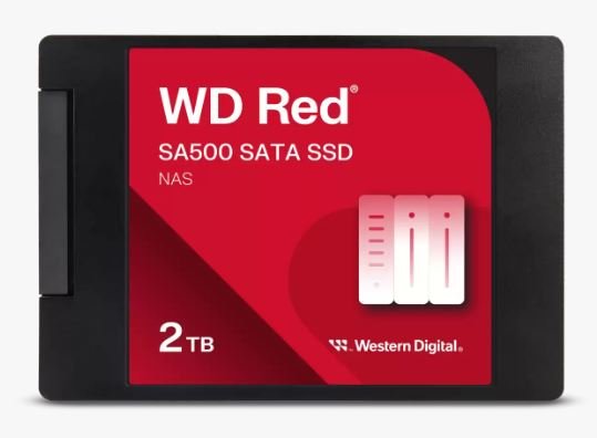 WD Red SA500 POWERED BY SANDISK / 2TB / SSD / 2.5" / SATA - obrázek produktu