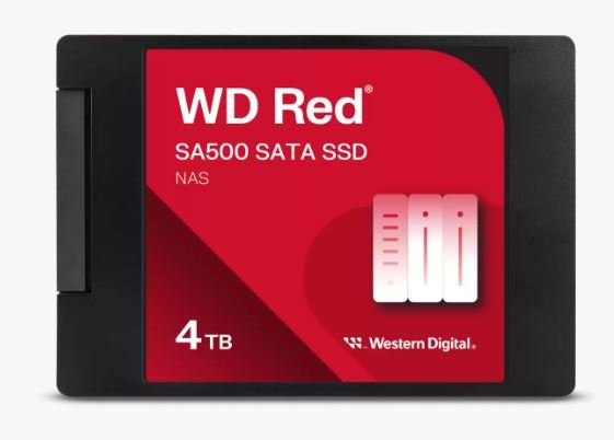 WD Red SA500 POWERED BY SANDISK / 4TB / SSD / 2.5" / SATA - obrázek produktu