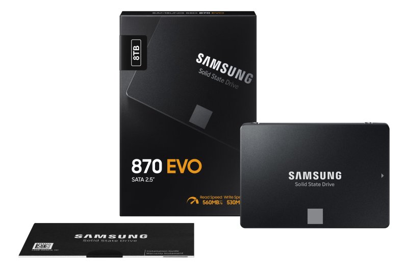 Samsung 870 EVO / 8TB / SSD / 2.5" / SATA / Černá - obrázek produktu