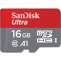 SanDisk Ultra microSDHC 16GB 98MB/ s + adaptér - obrázek produktu
