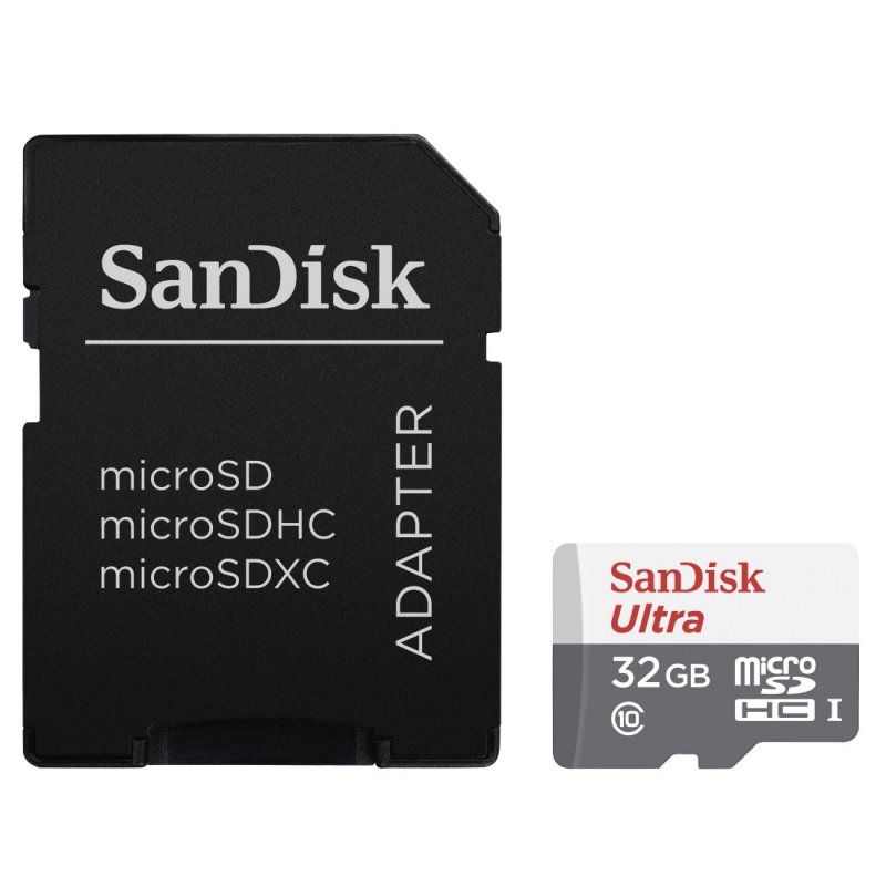 SanDisk Ultra microSDHC 32GB 80MB/ s + adaptér - obrázek produktu
