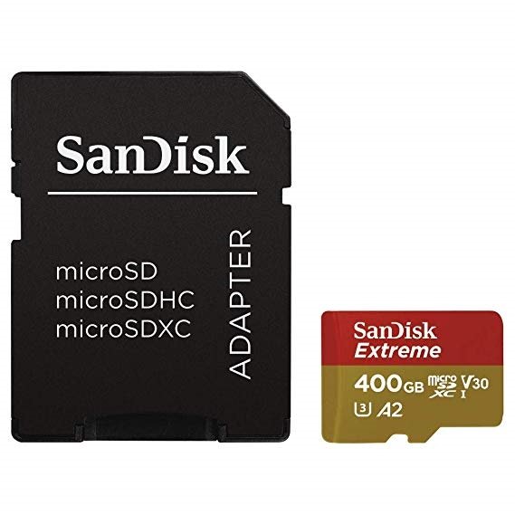 SanDisk Extreme microSDXC 400GB 160MB/ s + adaptér - obrázek č. 1