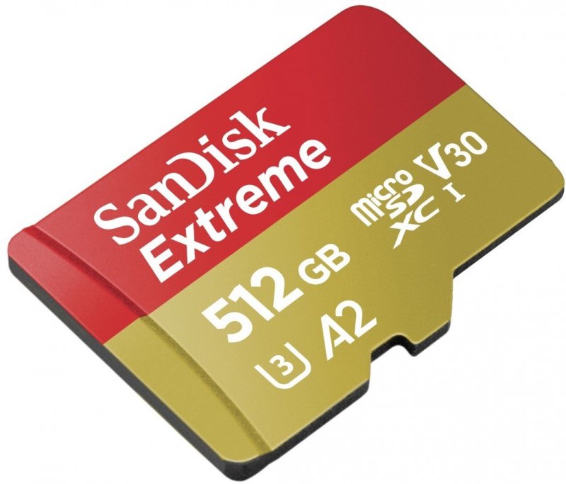 SanDisk Extreme microSDXC 512GB 160MB/ s + adaptér - obrázek produktu