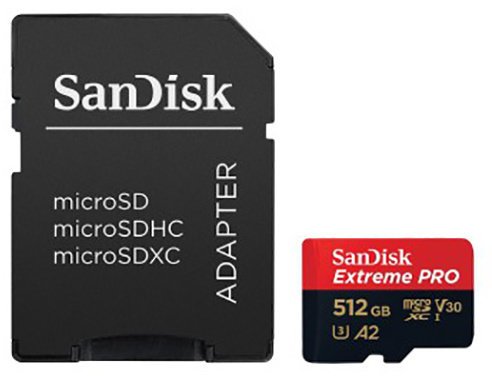 SanDisk Extreme Pro microSDXC 512GB 170MB/ s + ada. - obrázek produktu
