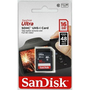 SanDisk Ultra SDHC 16GB 48MB/ s Class10 UHS-I - obrázek č. 1