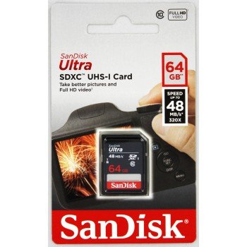 SanDisk Ultra SDXC 64GB 48MB/ s Class10 UHS-I - obrázek č. 1
