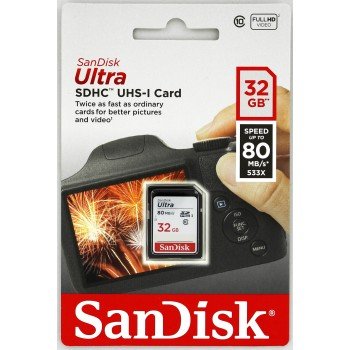 SanDisk Ultra SDHC 32GB 80MB/ s Class10 UHS-I - obrázek č. 1